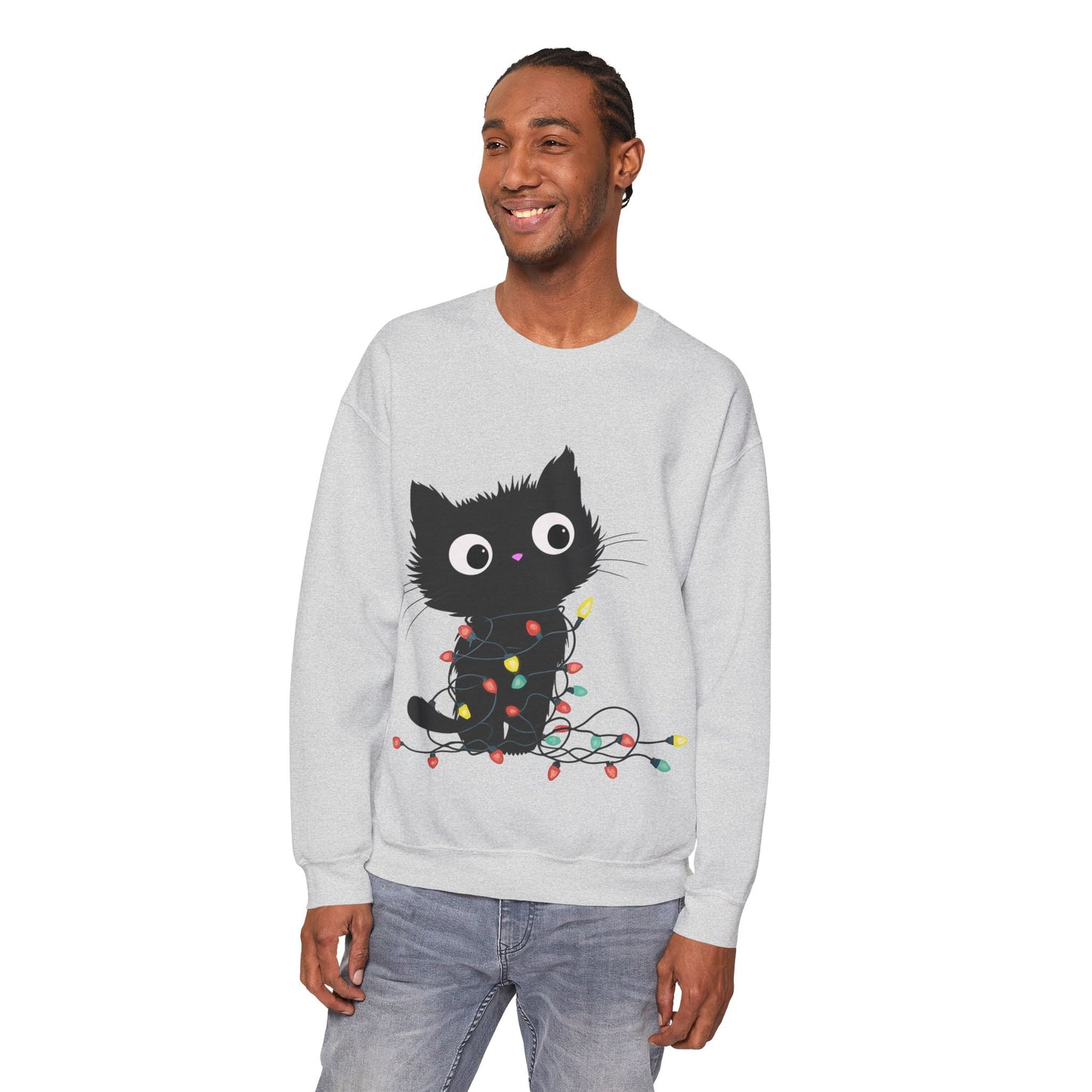 Christmas Kitty Sweatshirt- Unisex