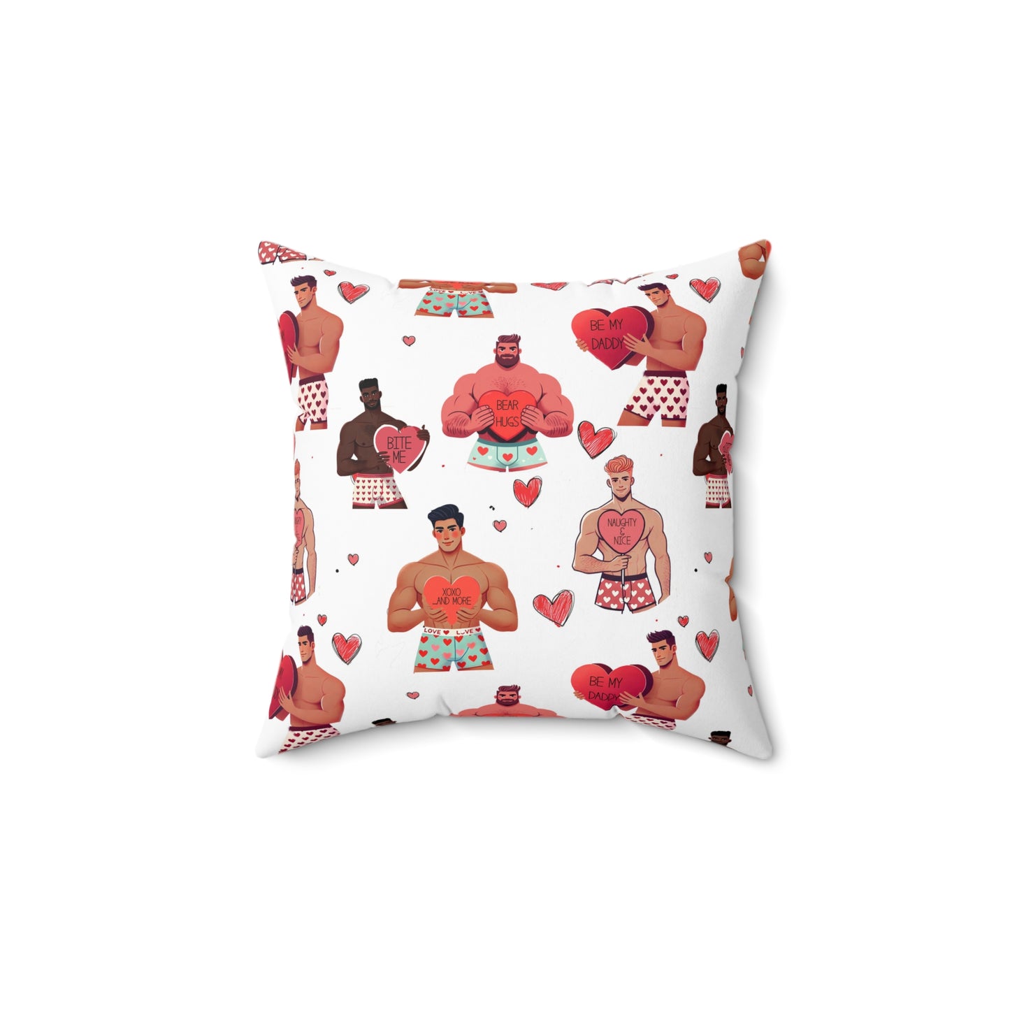 Hunky Burning Love - Faux Suede Square Pillow