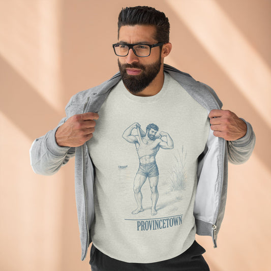 Provincetown Beach Bum - Vintage Fitness Crewneck Sweatshirt