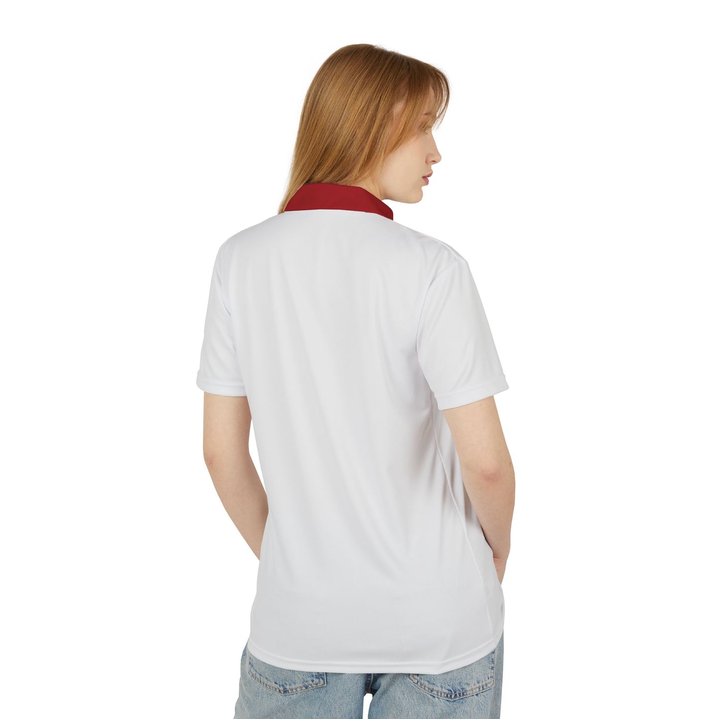 Little Red Balloon - Unisex Polo Shirt (AOP)