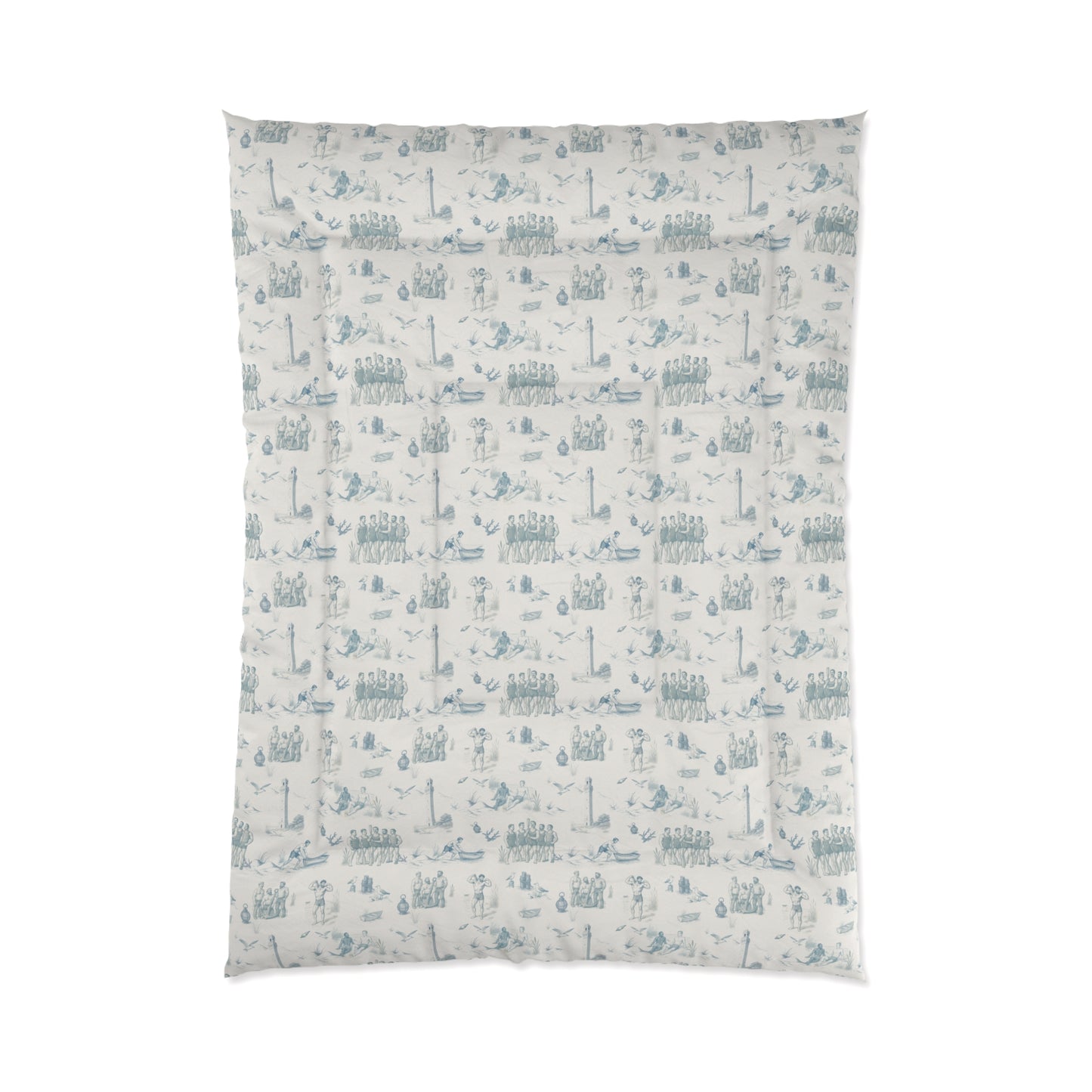 Provincetown- French Toile Design - Comforter in Three Sizes