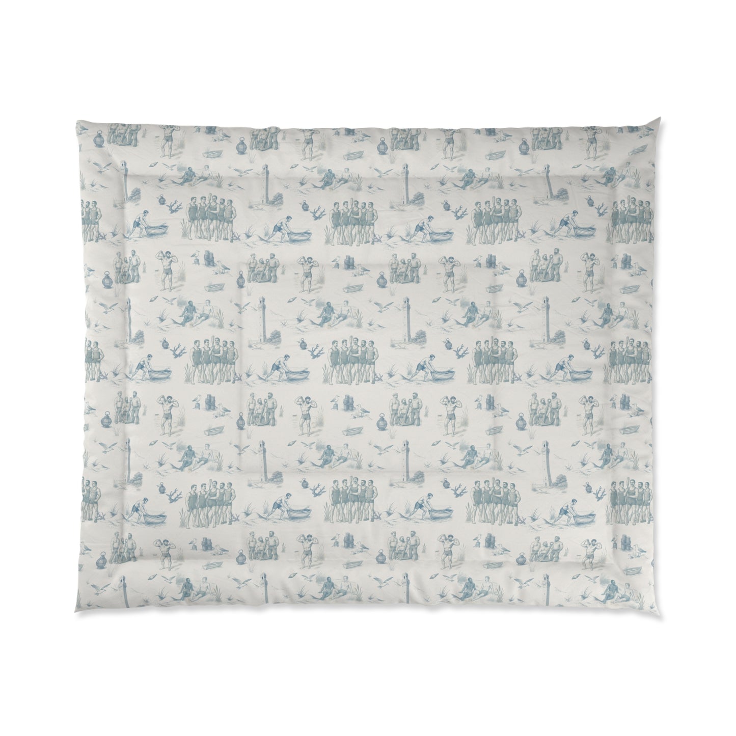 Provincetown- French Toile Design - Comforter in Three Sizes
