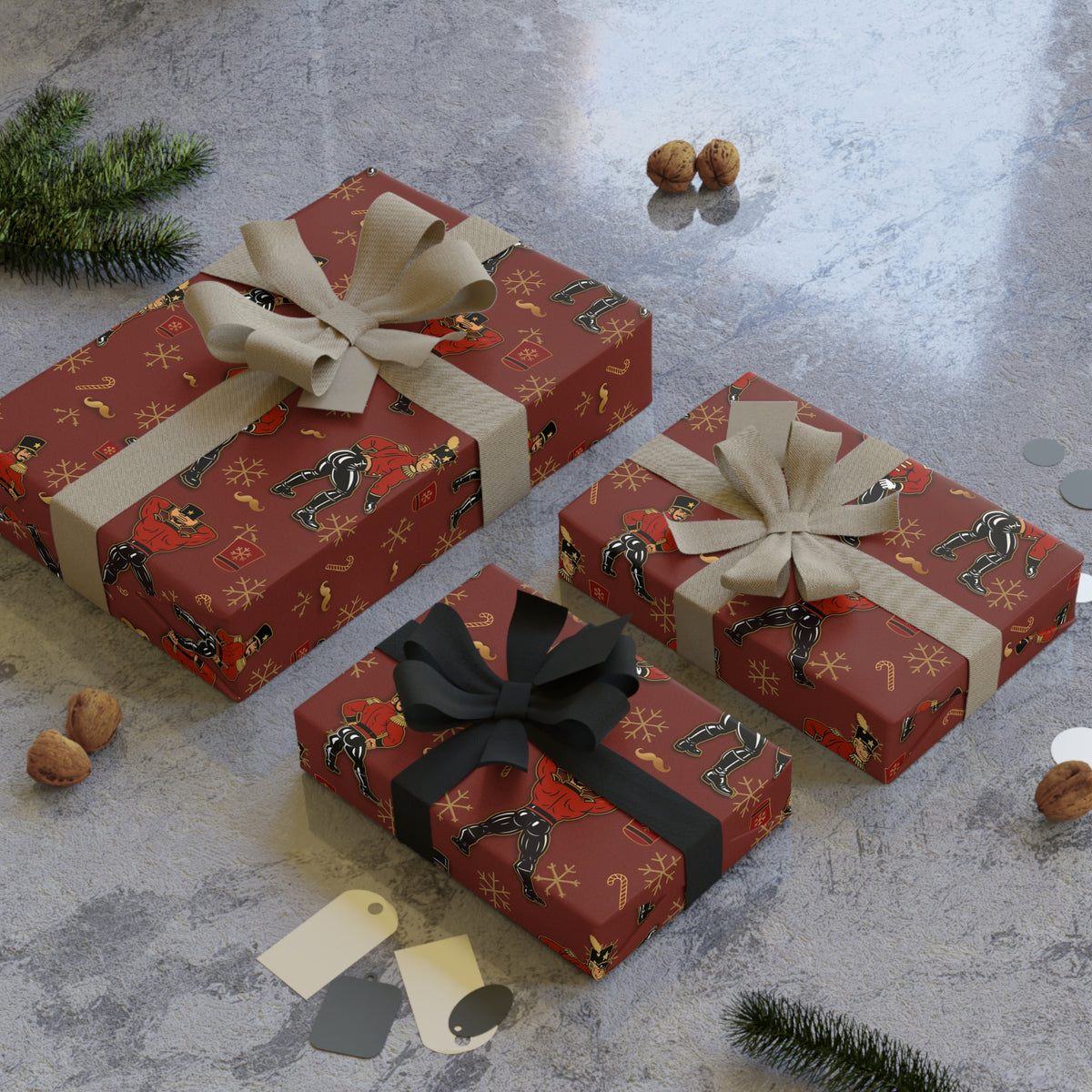 Nutcracker Pin-up Christmas Wrapping Paper