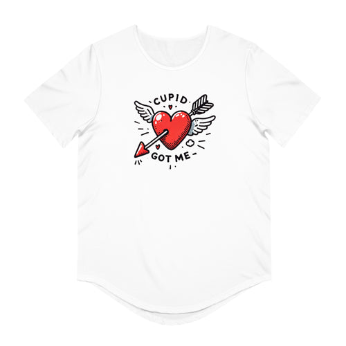 Cupid Got Me - Men's Jersey Curved Hem Tee
