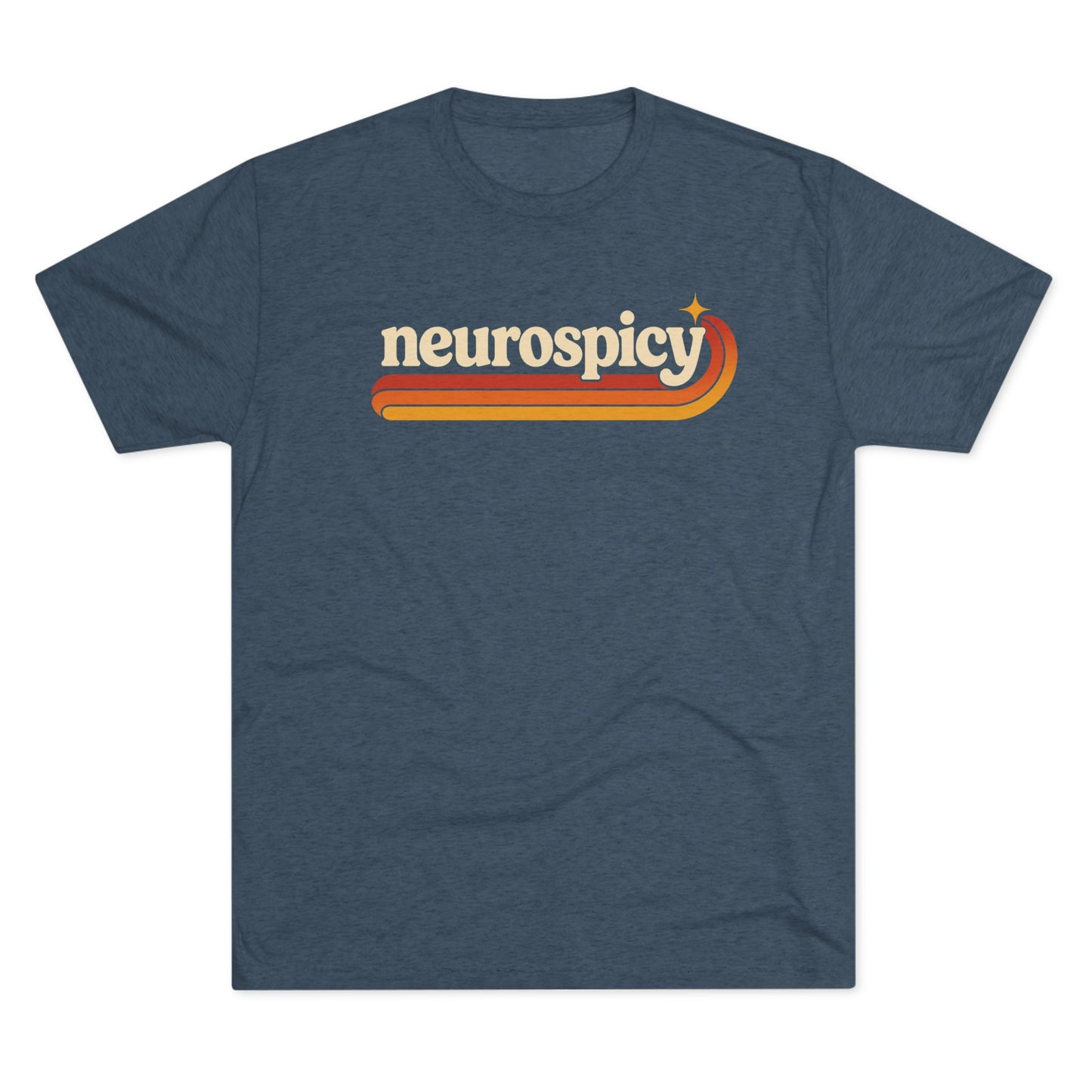 Neurospicy Retro Stripe Tee