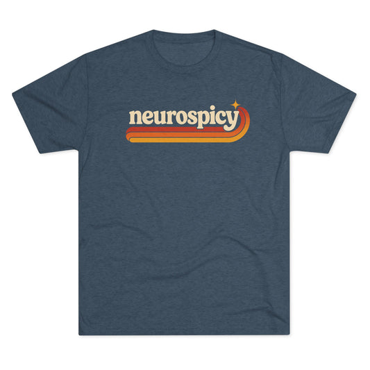 Neurospicy Retro Stripe Tee