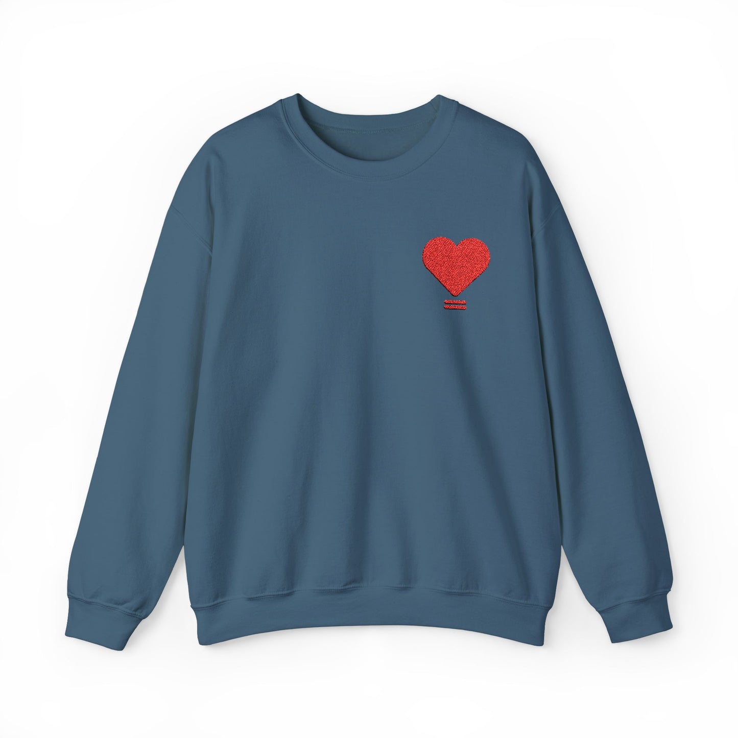 Embroidered Love Equals Crewneck Sweatshirt