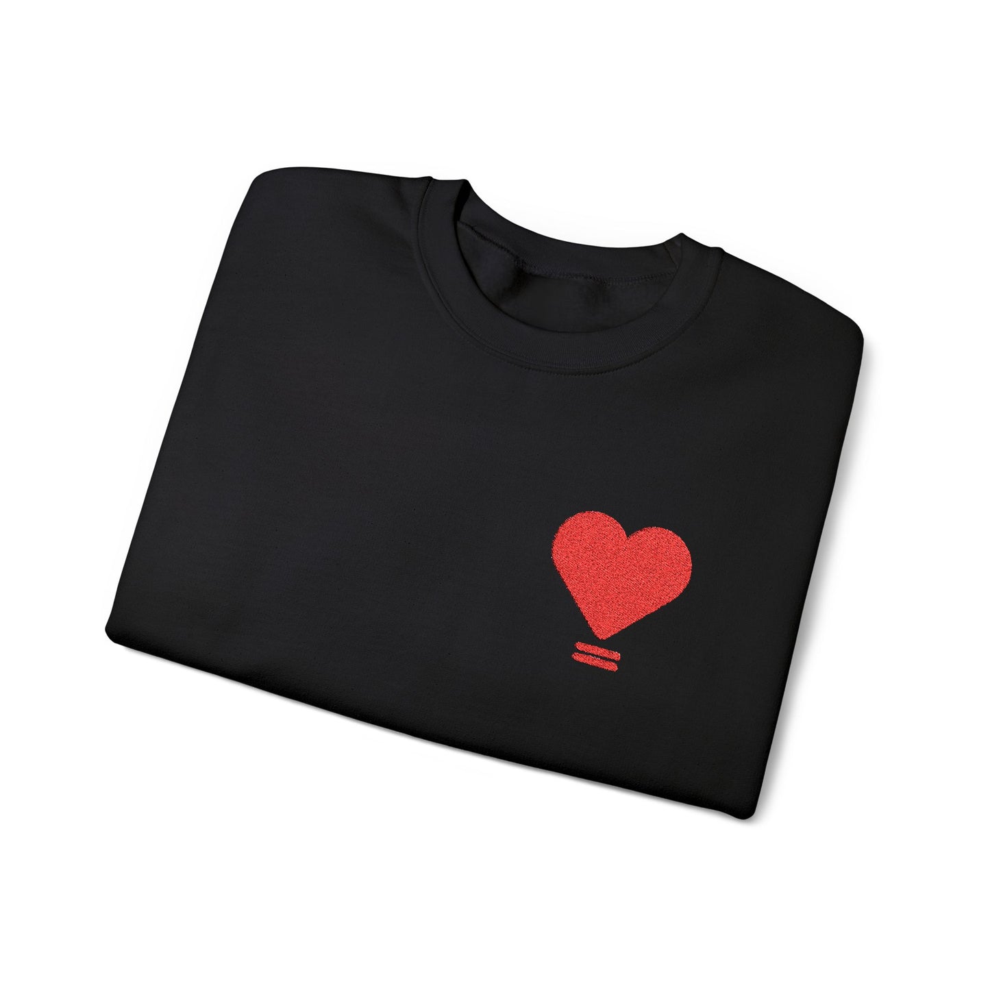 Embroidered Love Equals Crewneck Sweatshirt