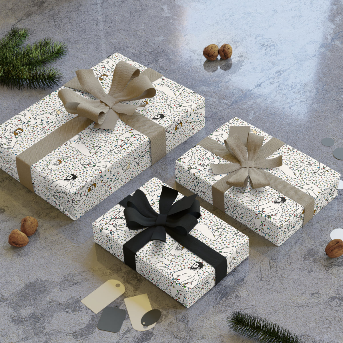 Pin-Up Lights Wrapping Paper