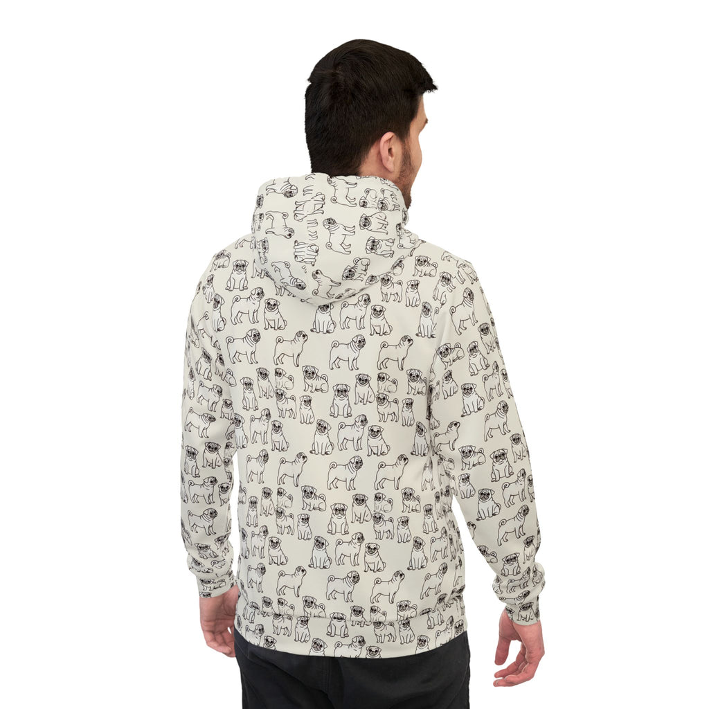 Crazy Pugs! Tailored-Fit Hoodie