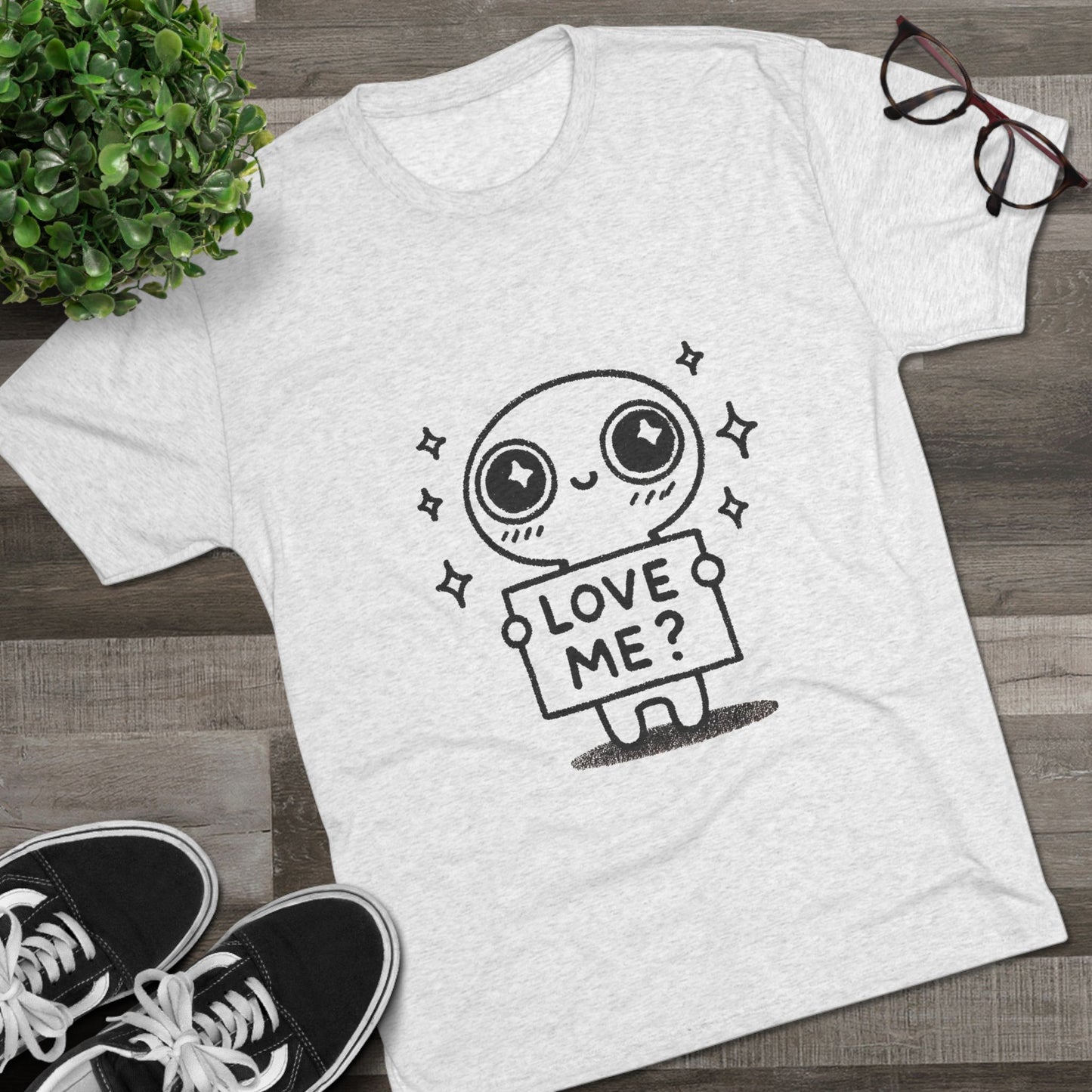 Love Me? Unisex Tri-Blend Crew Tee