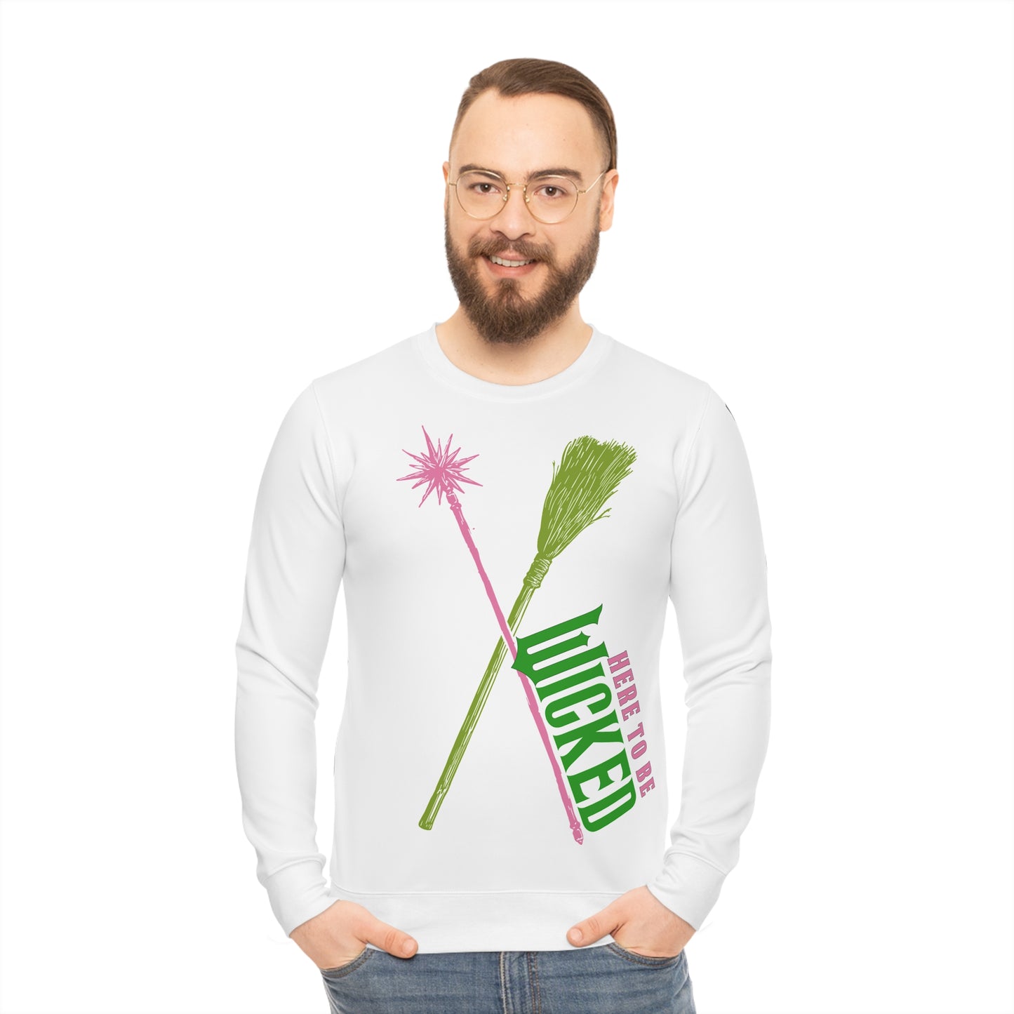 Here To Be Wicked -  Lightweight Unisex Sweatshirt