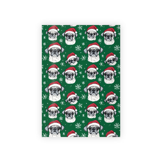 Puggy Christmas Wrapping Paper