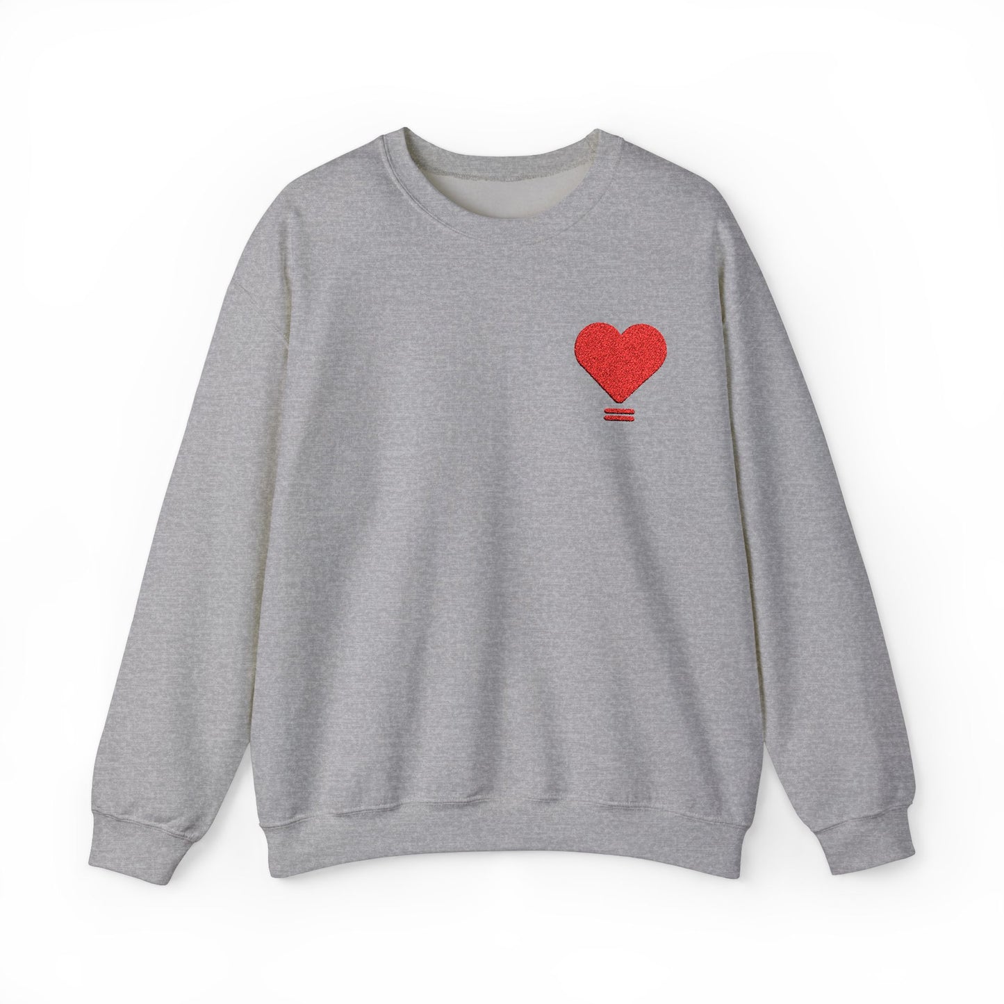 Embroidered Love Equals Crewneck Sweatshirt