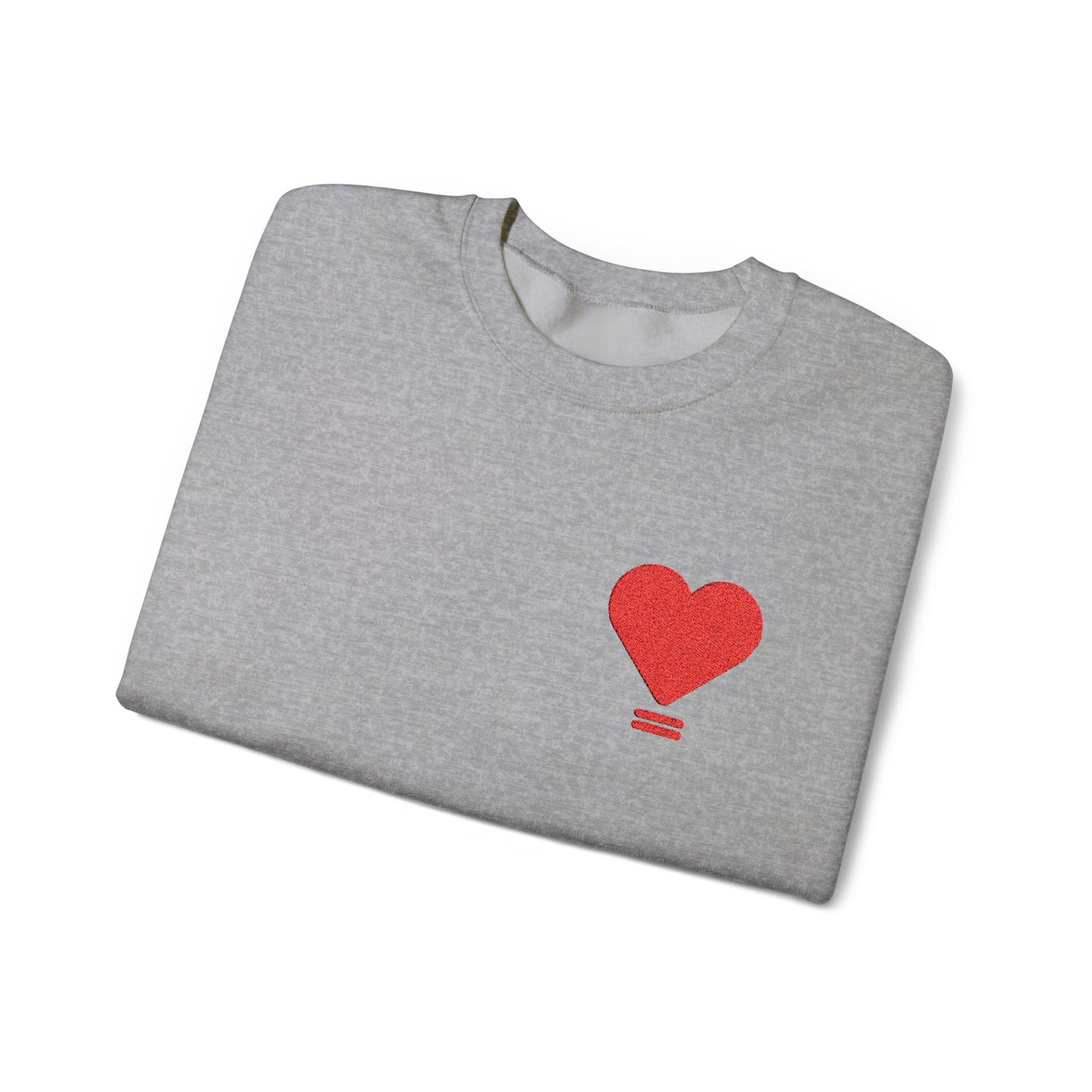 Embroidered Love Equals Crewneck Sweatshirt