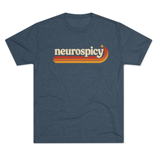 Neurospicy Retro Stripe Tee