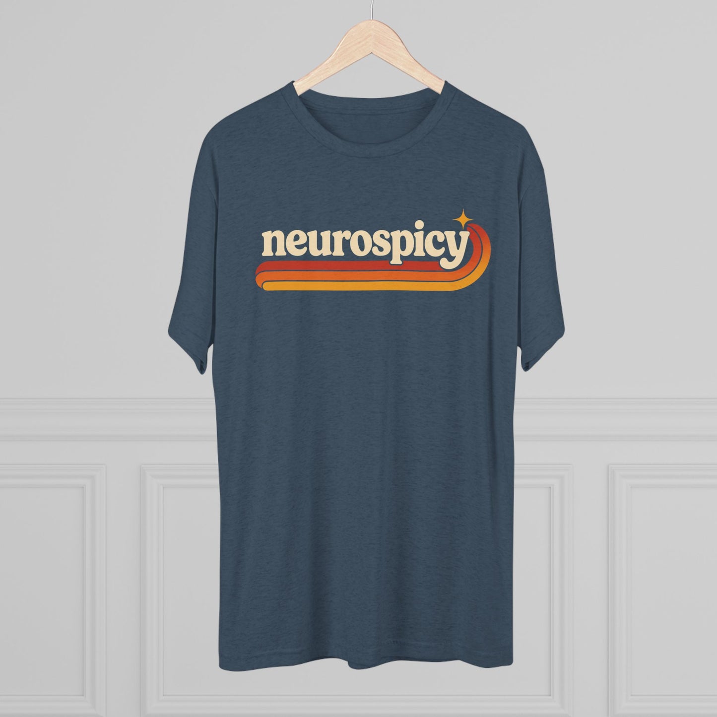 Neurospicy Retro Stripe Tee