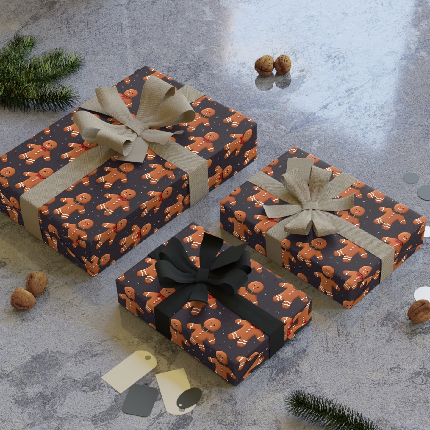 Ginger-Bred Wrapping Paper