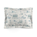 Provincetown Toile - Vintage Design - Microfiber Pillow Sham (Cover Only)