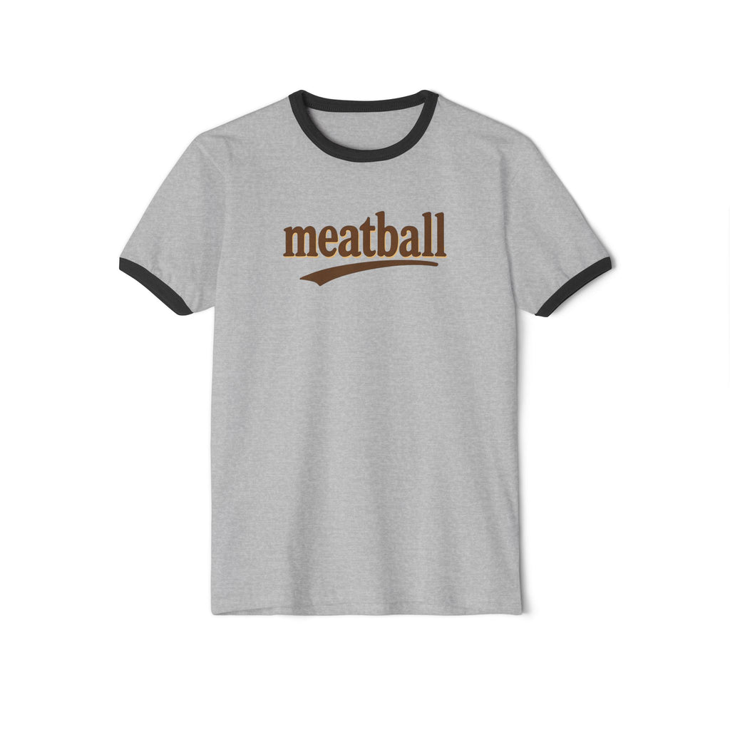 Vintage Meatball Unisex Ringer T-Shirt