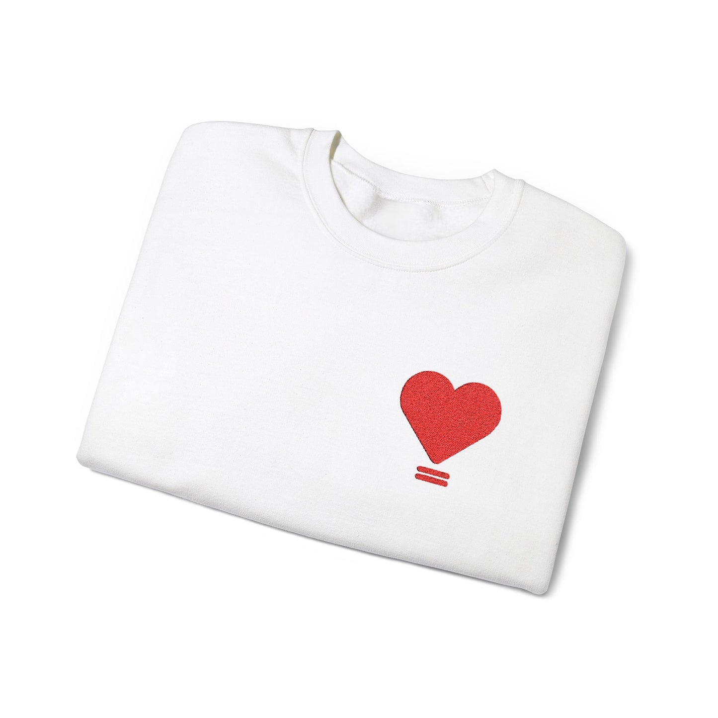 Embroidered Love Equals Crewneck Sweatshirt