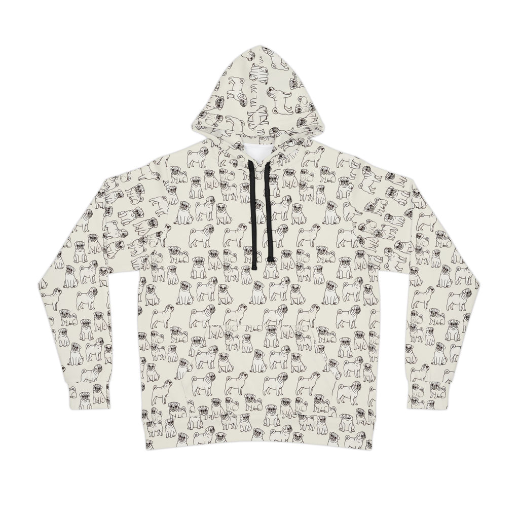 Crazy Pugs! Tailored-Fit Hoodie