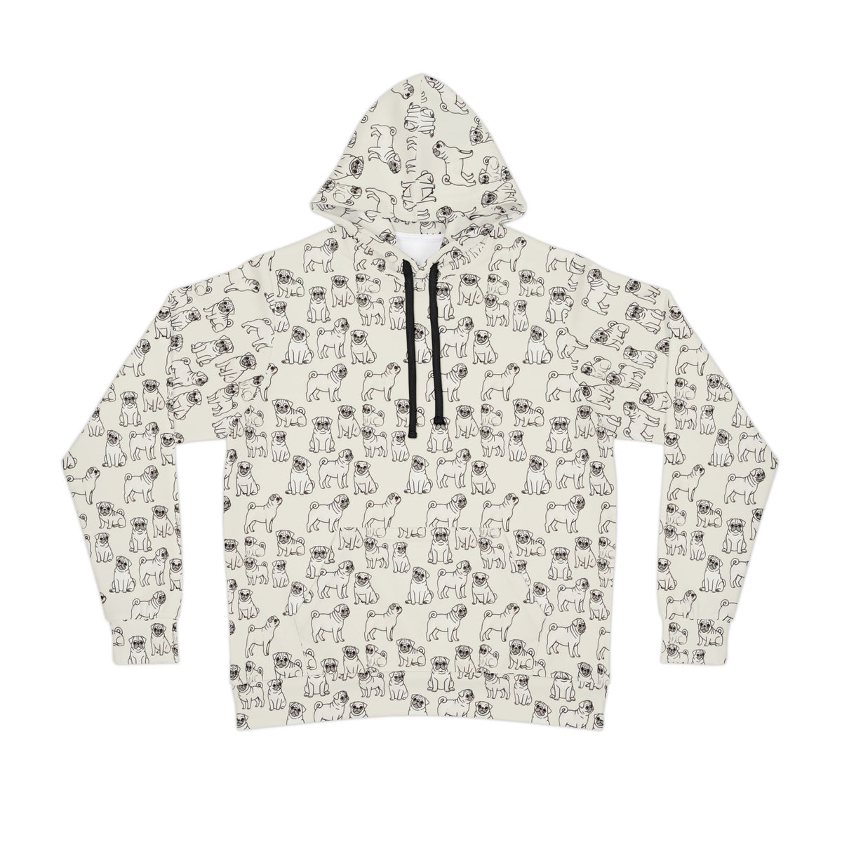 Crazy Pugs! Tailored-Fit Hoodie