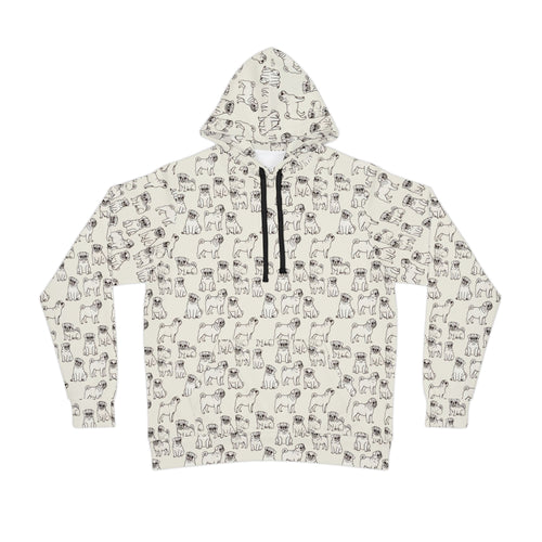 Crazy Pugs! Tailored-Fit Hoodie