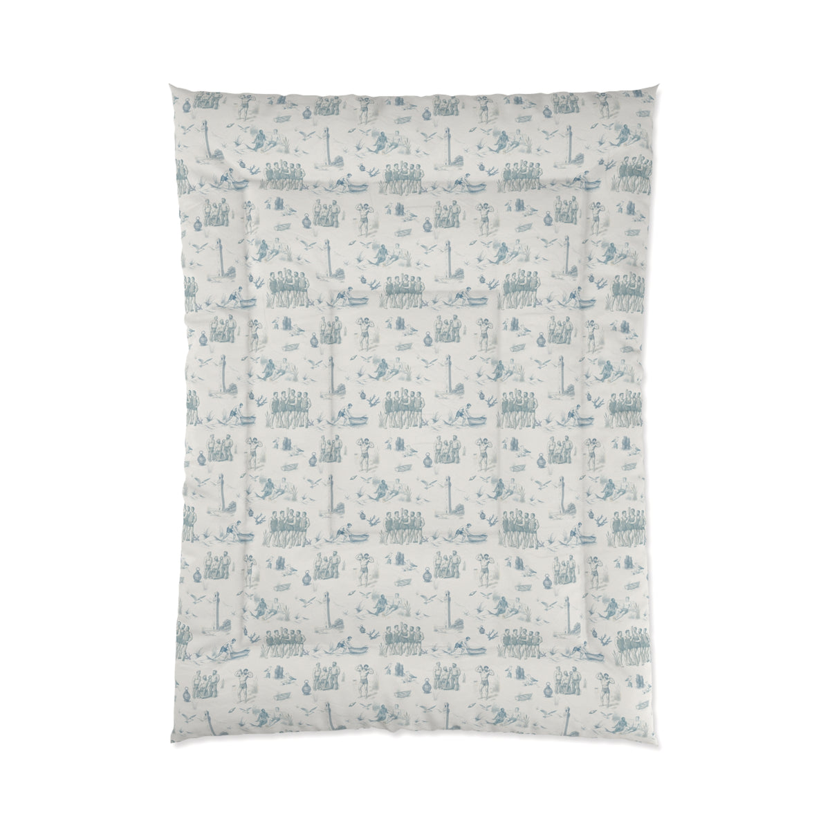 Provincetown- French Toile Design - Comforter in Three Sizes