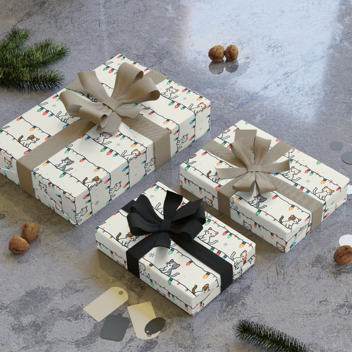 Kitty Christmas Wrapping Paper
