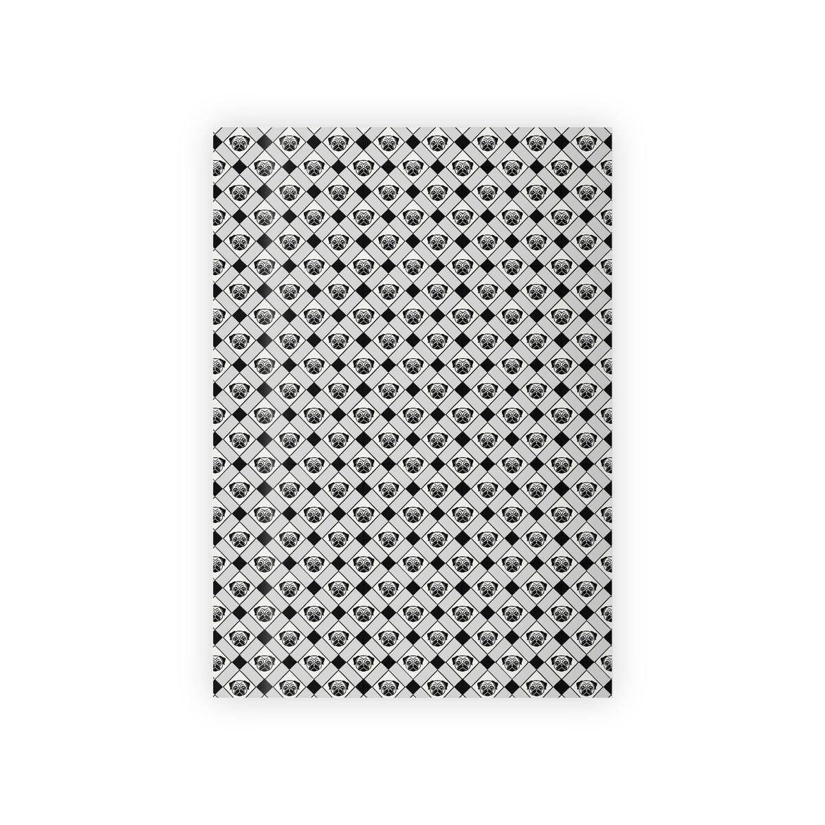 Elegant Pugs Wrapping Paper