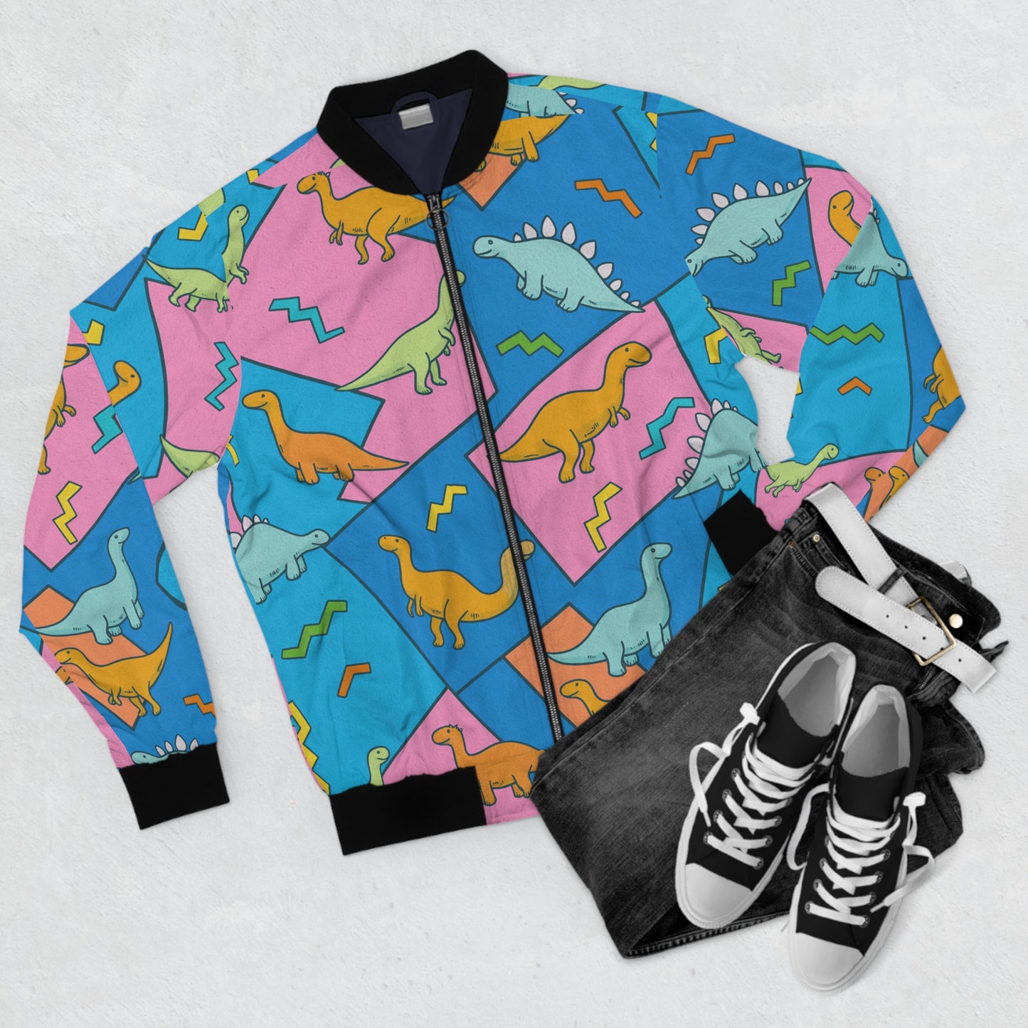 80's Dino Bomber Jacket