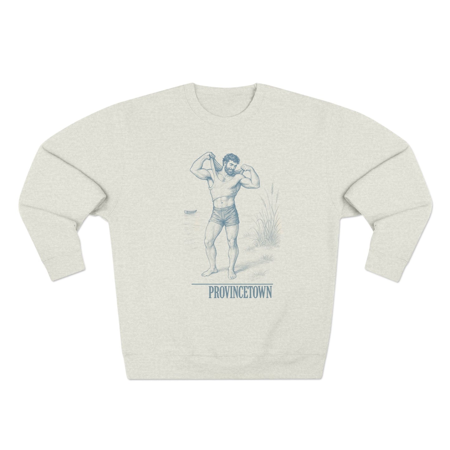 Provincetown Beach Bum - Vintage Fitness Crewneck Sweatshirt
