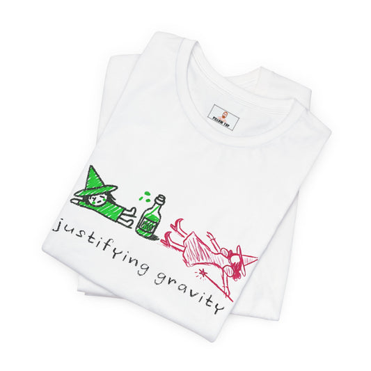 Justifying Gravity - Unisex Cotton Blend Tee