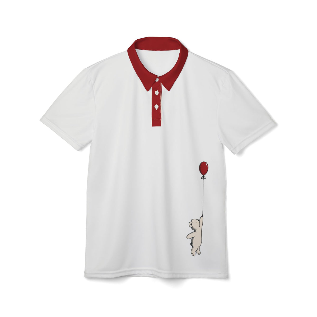 Little Red Balloon - Unisex Polo Shirt (AOP)