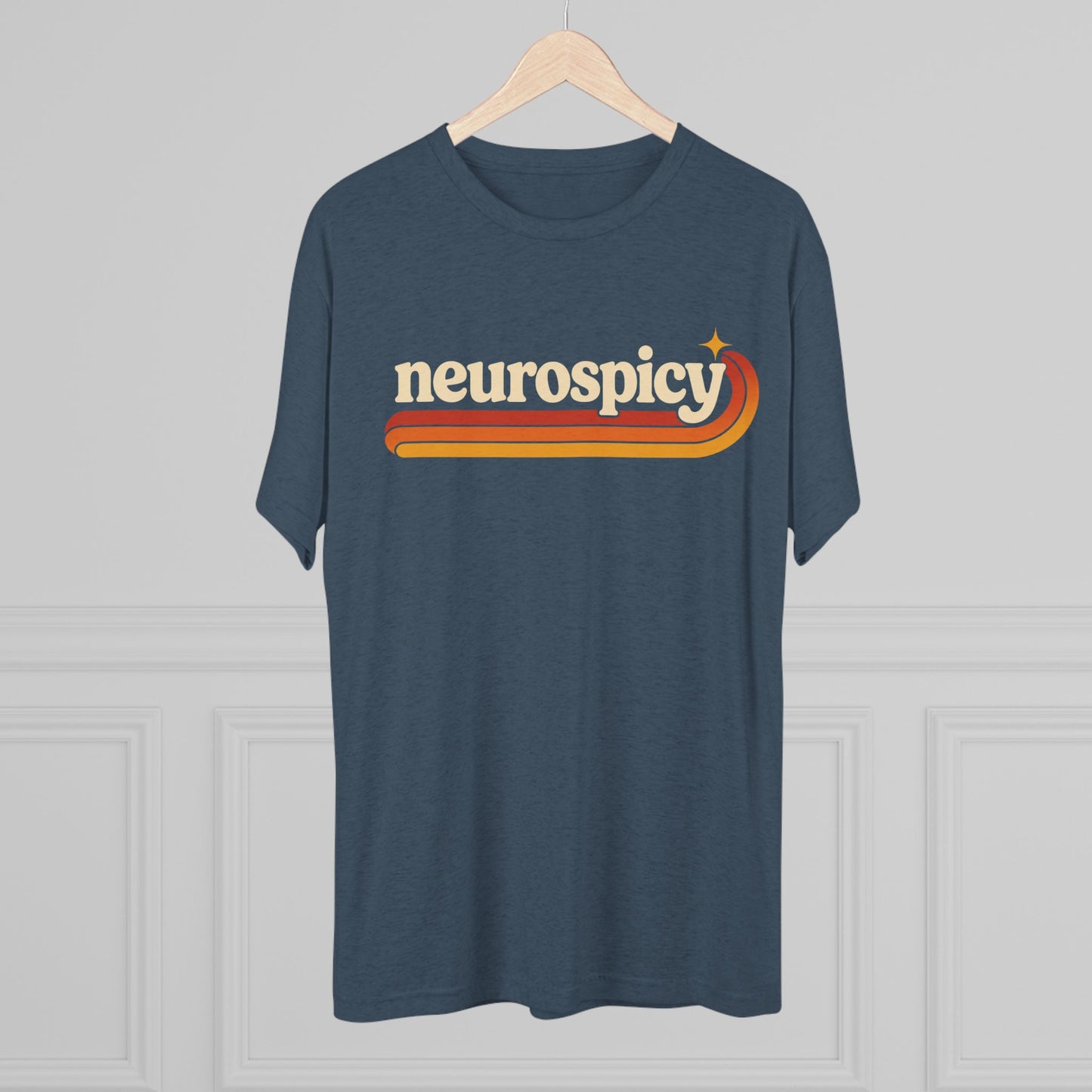 Neurospicy Retro Stripe Tee