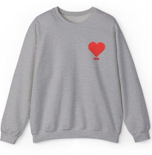 Embroidered Love Equals Crewneck Sweatshirt