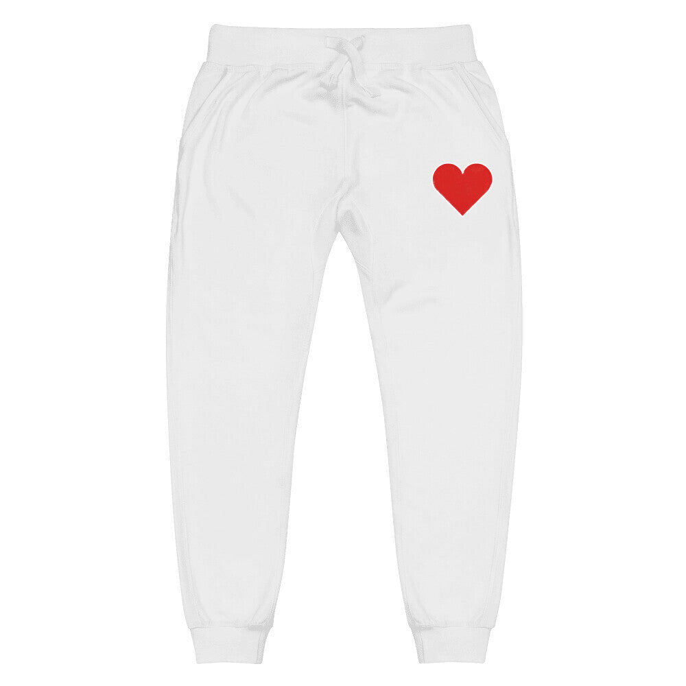 Heart On - Embroidered Unisex Fleece Sweatpants | Cotton Heritage