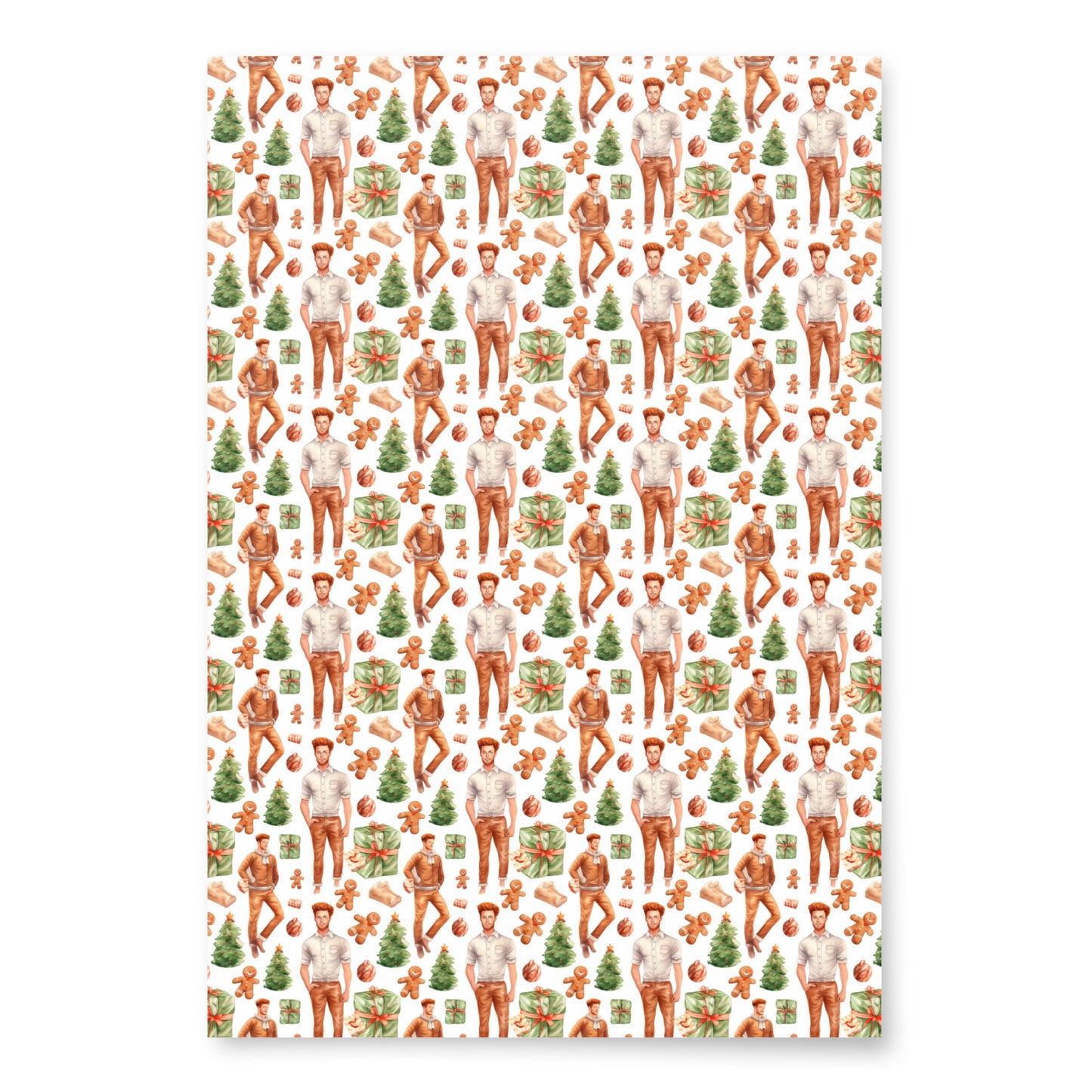 Christmas Ginger Gift Wrapping Paper