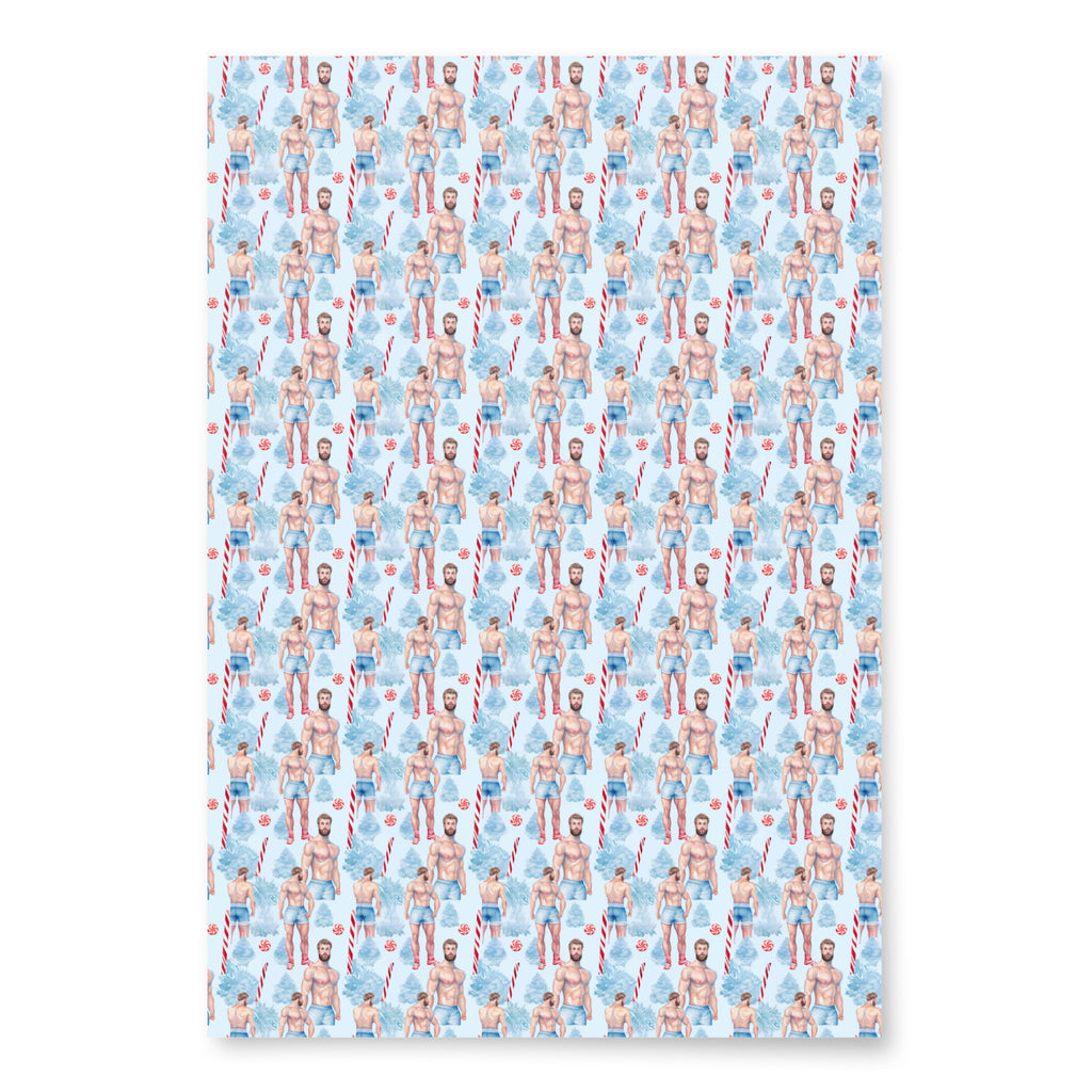 SnowMAN Gift Wrapping Paper