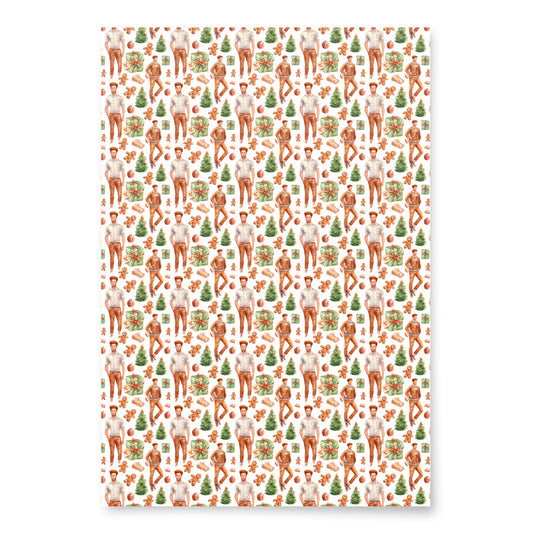 Christmas Ginger Gift Wrapping Paper